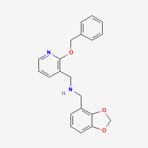 1-(1,3-benzodioxol-4-yl)-N-[(2-phenylmethoxypyridin-3-yl)methyl]methanamine