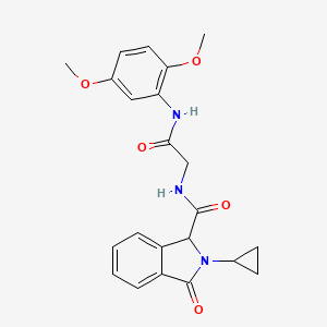 2-cyclopropyl-N-[2-(2,5-dimethoxyanilino)-2-oxoethyl]-3-oxo-1H-isoindole-1-carboxamide