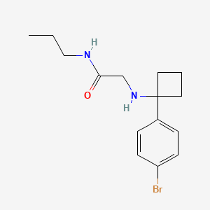 2-[[1-(4-bromophenyl)cyclobutyl]amino]-N-propylacetamide