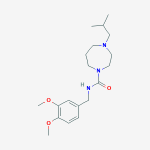 N-[(3,4-dimethoxyphenyl)methyl]-4-(2-methylpropyl)-1,4-diazepane-1-carboxamide