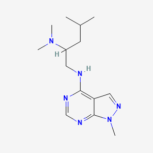 2-N,2-N,4-trimethyl-1-N-(1-methylpyrazolo[3,4-d]pyrimidin-4-yl)pentane-1,2-diamine