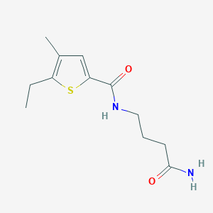 N-(4-amino-4-oxobutyl)-5-ethyl-4-methylthiophene-2-carboxamide