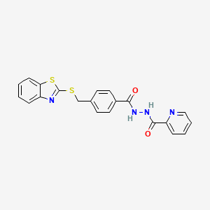 N'-[4-(1,3-benzothiazol-2-ylsulfanylmethyl)benzoyl]pyridine-2-carbohydrazide