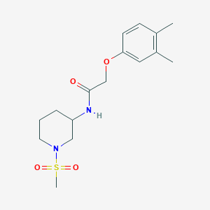 molecular formula C16H24N2O4S B6620716 2-(3,4-dimethylphenoxy)-N-(1-methylsulfonylpiperidin-3-yl)acetamide 