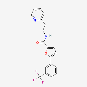 N-(2-pyridin-2-ylethyl)-5-[3-(trifluoromethyl)phenyl]furan-2-carboxamide