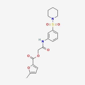 [2-Oxo-2-(3-piperidin-1-ylsulfonylanilino)ethyl] 5-methylfuran-2-carboxylate