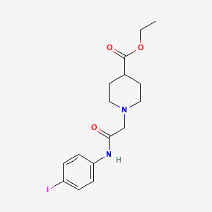 Ethyl 1-[2-(4-iodoanilino)-2-oxoethyl]piperidine-4-carboxylate