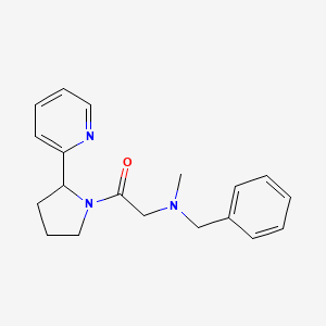 molecular formula C19H23N3O B6620836 2-[Benzyl(methyl)amino]-1-(2-pyridin-2-ylpyrrolidin-1-yl)ethanone 