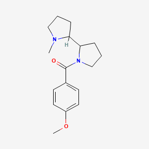 molecular formula C17H24N2O2 B6620906 (4-Methoxyphenyl)-[2-(1-methylpyrrolidin-2-yl)pyrrolidin-1-yl]methanone 