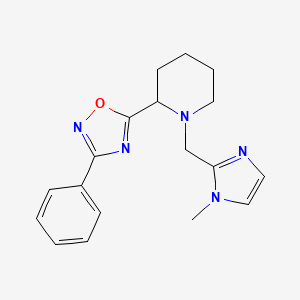 5-[1-[(1-Methylimidazol-2-yl)methyl]piperidin-2-yl]-3-phenyl-1,2,4-oxadiazole