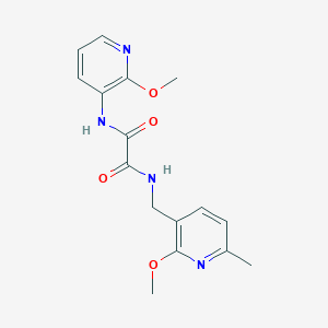 molecular formula C16H18N4O4 B6620926 N-[(2-methoxy-6-methylpyridin-3-yl)methyl]-N'-(2-methoxypyridin-3-yl)oxamide 