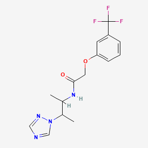 N-[3-(1,2,4-triazol-1-yl)butan-2-yl]-2-[3-(trifluoromethyl)phenoxy]acetamide