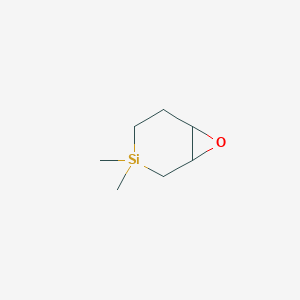 molecular formula C7H14OSi B066210 3,3-Dimethyl-7-oxa-3-silabicyclo[4.1.0]heptane CAS No. 187458-83-9