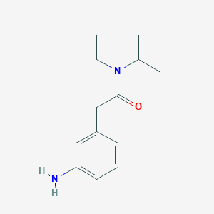 molecular formula C13H20N2O B6621009 2-(3-aminophenyl)-N-ethyl-N-propan-2-ylacetamide 