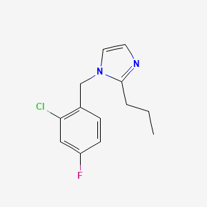 1-[(2-Chloro-4-fluorophenyl)methyl]-2-propylimidazole