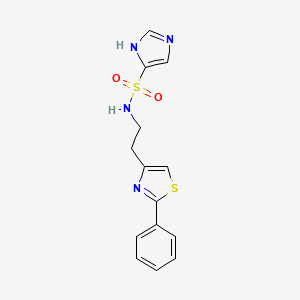 N-[2-(2-phenyl-1,3-thiazol-4-yl)ethyl]-1H-imidazole-5-sulfonamide