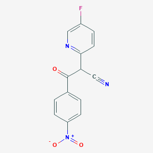 2-(5-Fluoropyridin-2-yl)-3-(4-nitrophenyl)-3-oxopropanenitrile