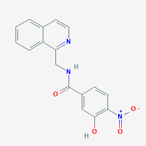 3-hydroxy-N-(isoquinolin-1-ylmethyl)-4-nitrobenzamide