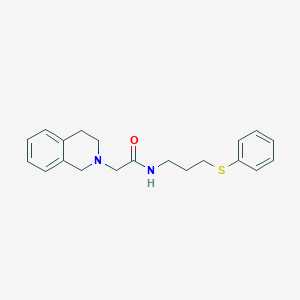 2-(3,4-dihydro-1H-isoquinolin-2-yl)-N-(3-phenylsulfanylpropyl)acetamide