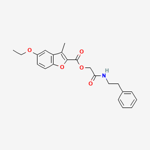 [2-Oxo-2-(2-phenylethylamino)ethyl] 5-ethoxy-3-methyl-1-benzofuran-2-carboxylate