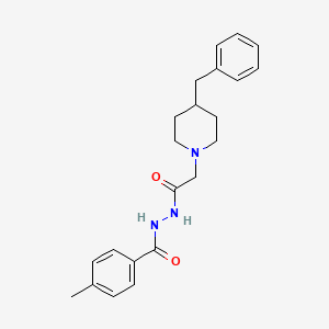 N'-[2-(4-benzylpiperidin-1-yl)acetyl]-4-methylbenzohydrazide