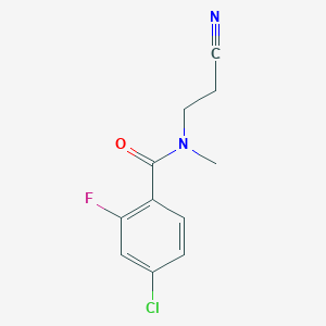 4-chloro-N-(2-cyanoethyl)-2-fluoro-N-methylbenzamide