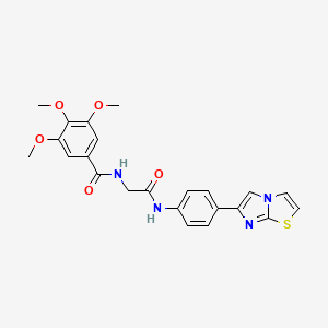 N-[2-(4-imidazo[2,1-b][1,3]thiazol-6-ylanilino)-2-oxoethyl]-3,4,5-trimethoxybenzamide