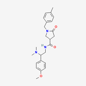 N-[2-(dimethylamino)-2-(4-methoxyphenyl)ethyl]-1-[(4-methylphenyl)methyl]-5-oxopyrrolidine-3-carboxamide