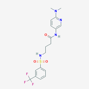 N-[6-(dimethylamino)pyridin-3-yl]-4-[[3-(trifluoromethyl)phenyl]sulfonylamino]butanamide