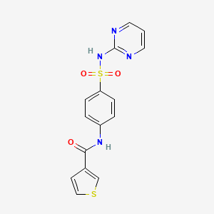 N-[4-(pyrimidin-2-ylsulfamoyl)phenyl]thiophene-3-carboxamide