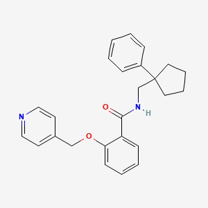 N-[(1-phenylcyclopentyl)methyl]-2-(pyridin-4-ylmethoxy)benzamide