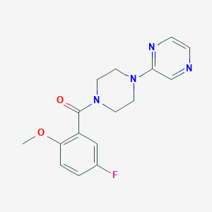 (5-Fluoro-2-methoxyphenyl)-(4-pyrazin-2-ylpiperazin-1-yl)methanone