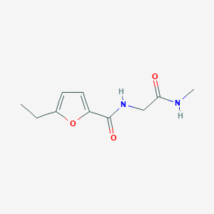 molecular formula C10H14N2O3 B6621356 5-ethyl-N-[2-(methylamino)-2-oxoethyl]furan-2-carboxamide 