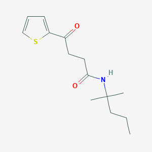 N-(2-methylpentan-2-yl)-4-oxo-4-thiophen-2-ylbutanamide