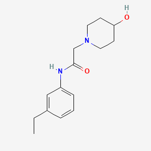 N-(3-ethylphenyl)-2-(4-hydroxypiperidin-1-yl)acetamide