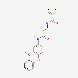 N-[3-[4-(2-methoxyphenoxy)anilino]-3-oxopropyl]thiophene-2-carboxamide