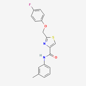 2-[(4-fluorophenoxy)methyl]-N-(3-methylphenyl)-1,3-thiazole-4-carboxamide