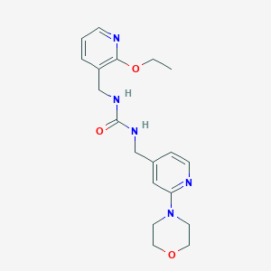 1-[(2-Ethoxypyridin-3-yl)methyl]-3-[(2-morpholin-4-ylpyridin-4-yl)methyl]urea