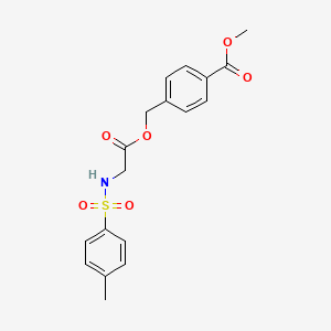 Methyl 4-[[2-[(4-methylphenyl)sulfonylamino]acetyl]oxymethyl]benzoate