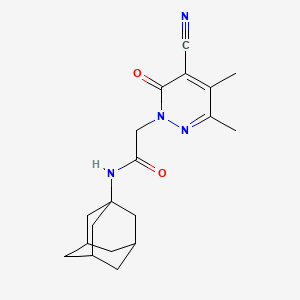 N-(1-adamantyl)-2-(5-cyano-3,4-dimethyl-6-oxopyridazin-1-yl)acetamide