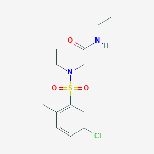 2-[(5-chloro-2-methylphenyl)sulfonyl-ethylamino]-N-ethylacetamide