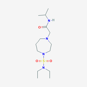 2-[4-(diethylsulfamoyl)-1,4-diazepan-1-yl]-N-propan-2-ylacetamide