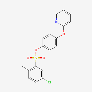 (4-Pyridin-2-yloxyphenyl) 5-chloro-2-methylbenzenesulfonate