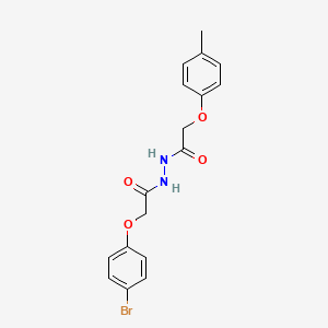 molecular formula C17H17BrN2O4 B6621692 N'-[2-(4-bromophenoxy)acetyl]-2-(4-methylphenoxy)acetohydrazide 