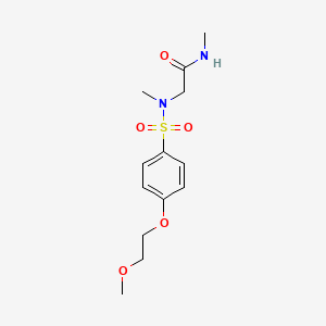 2-[[4-(2-methoxyethoxy)phenyl]sulfonyl-methylamino]-N-methylacetamide