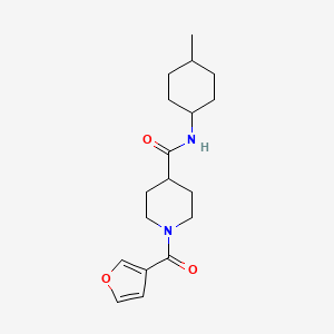 1-(furan-3-carbonyl)-N-(4-methylcyclohexyl)piperidine-4-carboxamide