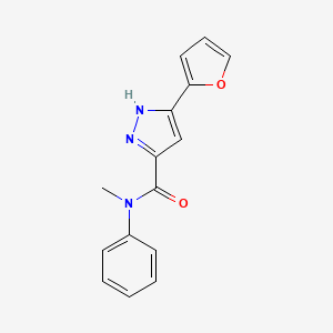 5-(furan-2-yl)-N-methyl-N-phenyl-1H-pyrazole-3-carboxamide