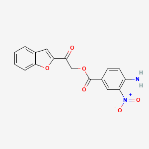 [2-(1-Benzofuran-2-yl)-2-oxoethyl] 4-amino-3-nitrobenzoate