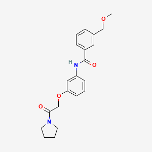 3-(methoxymethyl)-N-[3-(2-oxo-2-pyrrolidin-1-ylethoxy)phenyl]benzamide