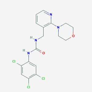 1-[(2-Morpholin-4-ylpyridin-3-yl)methyl]-3-(2,4,5-trichlorophenyl)urea